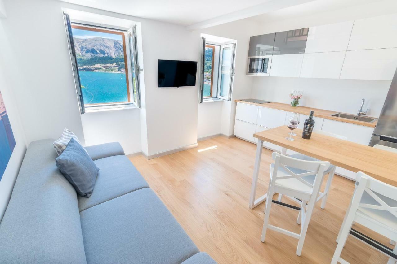 Seaview Apartments Baska Exterior foto